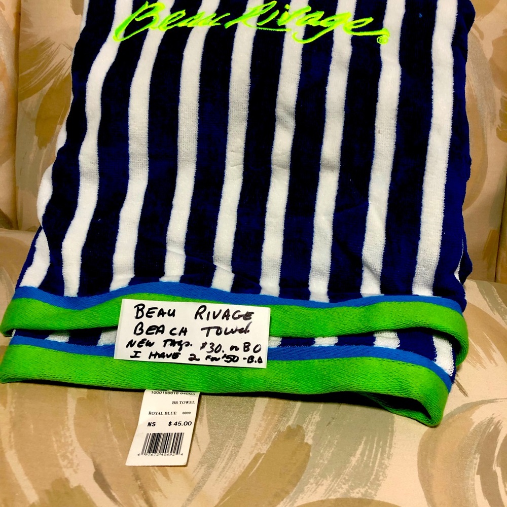 Beach towels 2 from Beau Rivage
